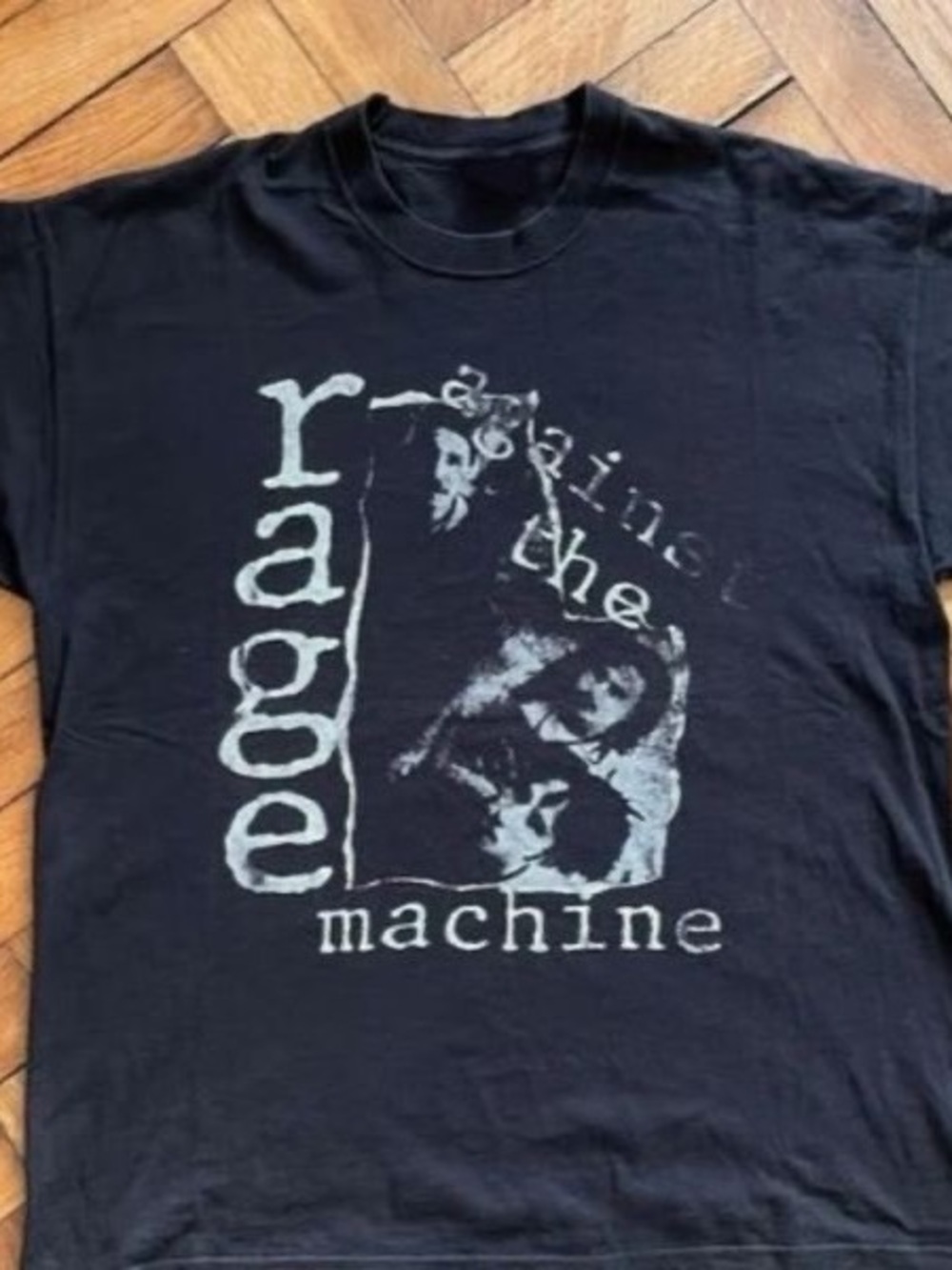 Black Graphic "Rage Against The Machine" Band T‑Shirt